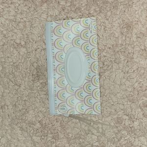 Reusable travel wipe holder